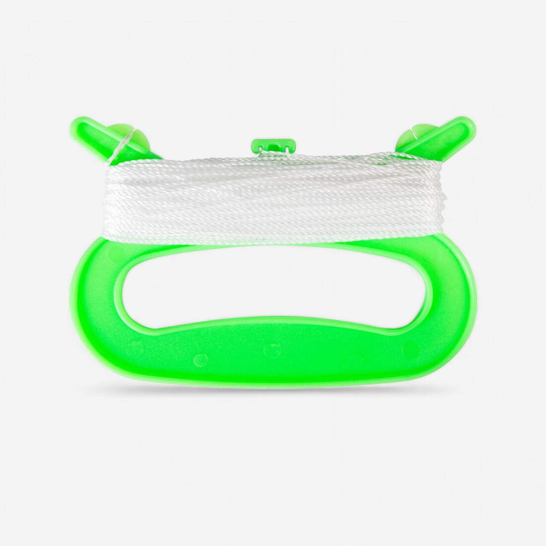 Poignee de cerf-volant statique avec ligne   -  verte