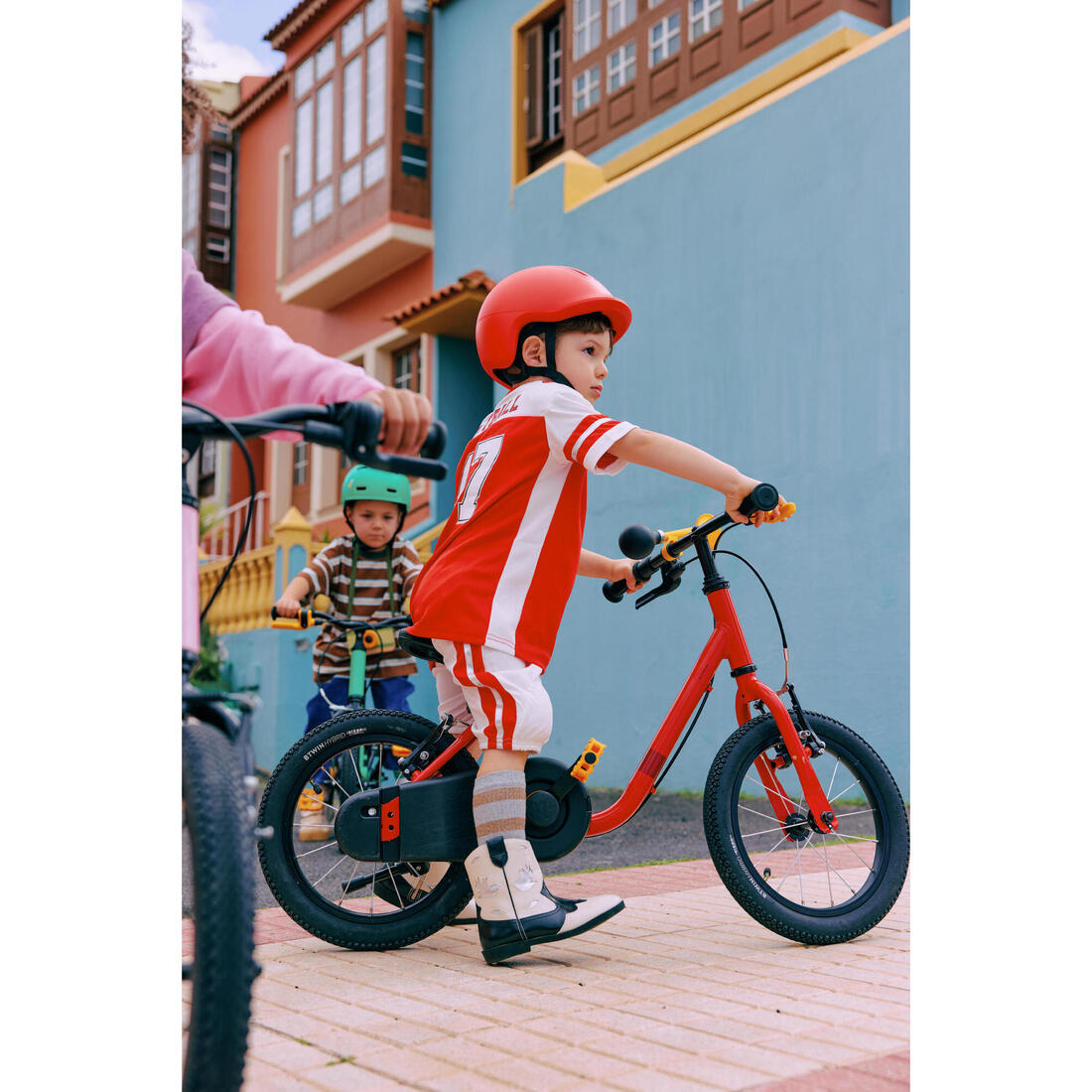 Casque velo enfant 47-55 cm, play 500