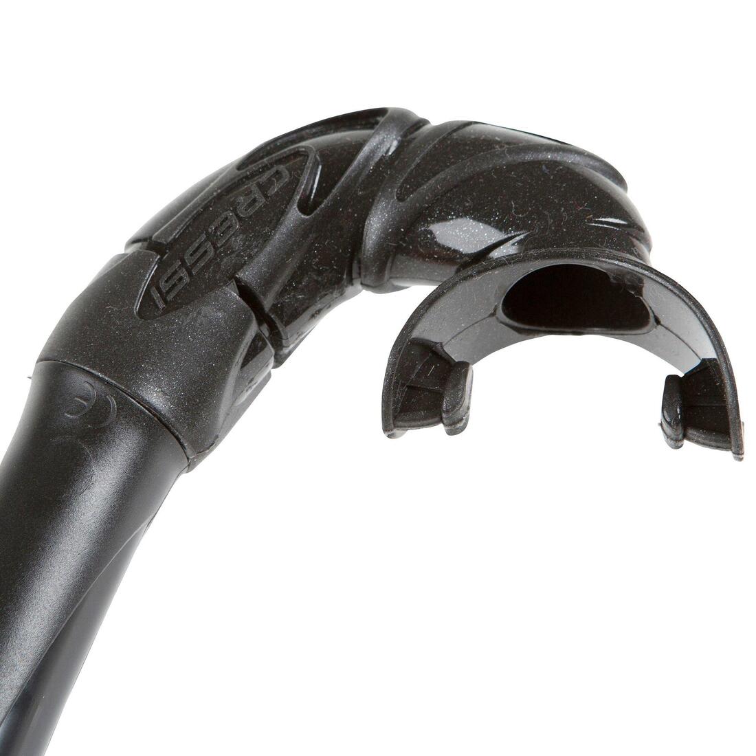 Tuba de chasse et d'apnée CORSICA noir