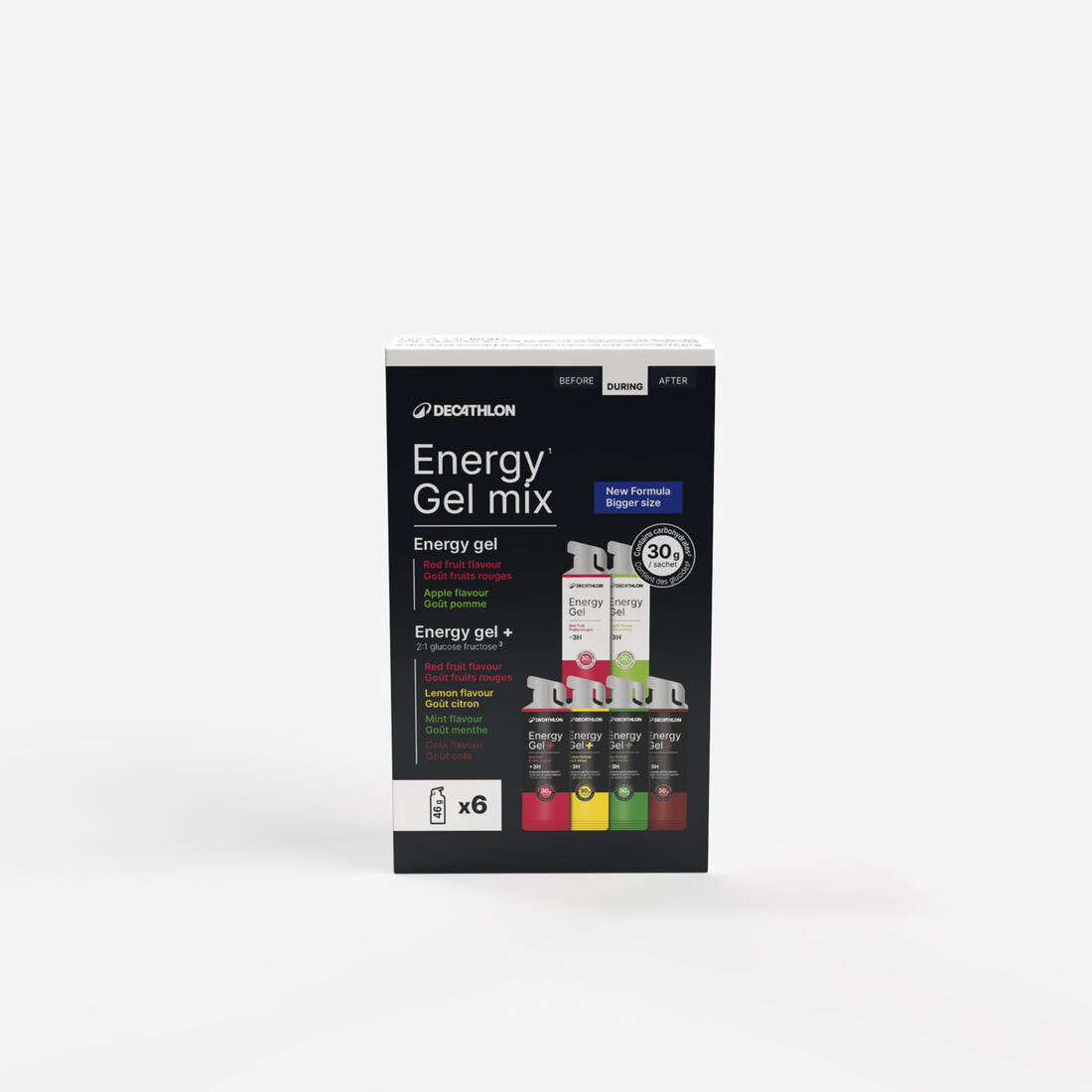 Mix de gels énergétiques, Energy Gel et Energy Gel + x6