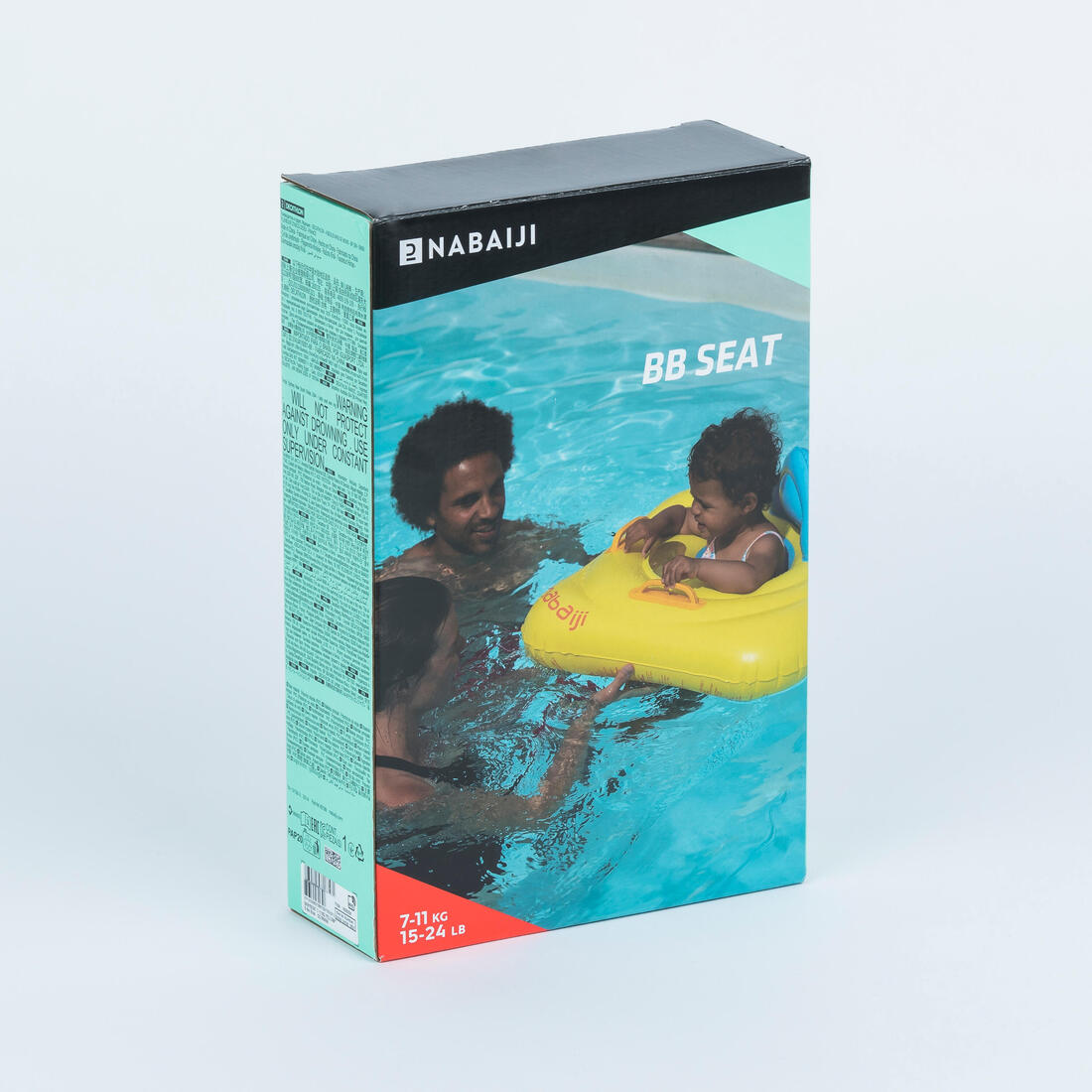 Bouée siège de piscine avec poignées Bébé 7-11kg - jaune