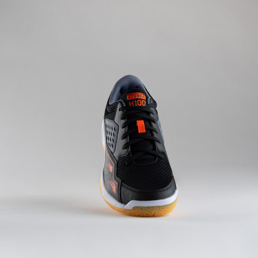 Chaussures de handball Homme - H100 gris noir orange