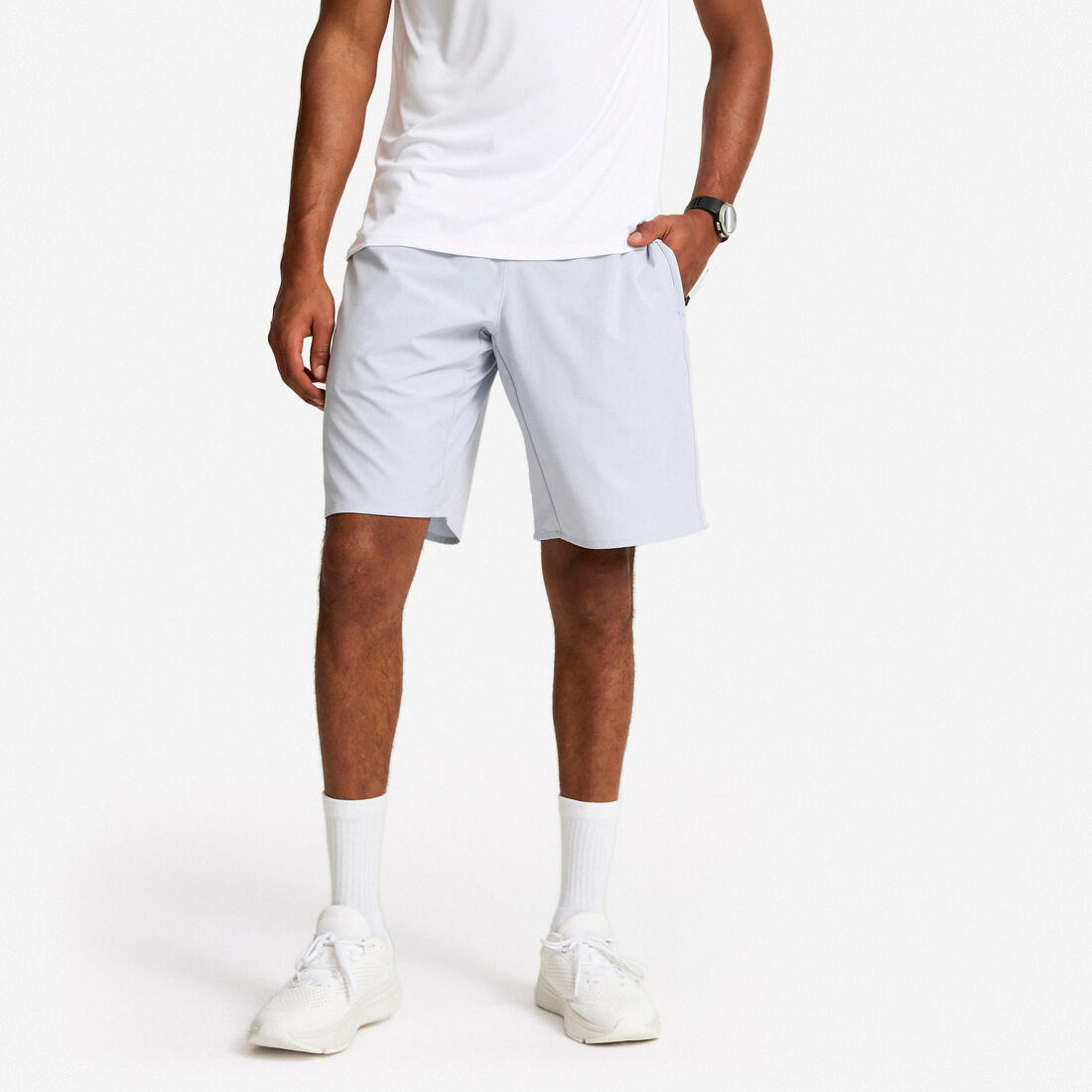 Men fitness shorts cardio training 500