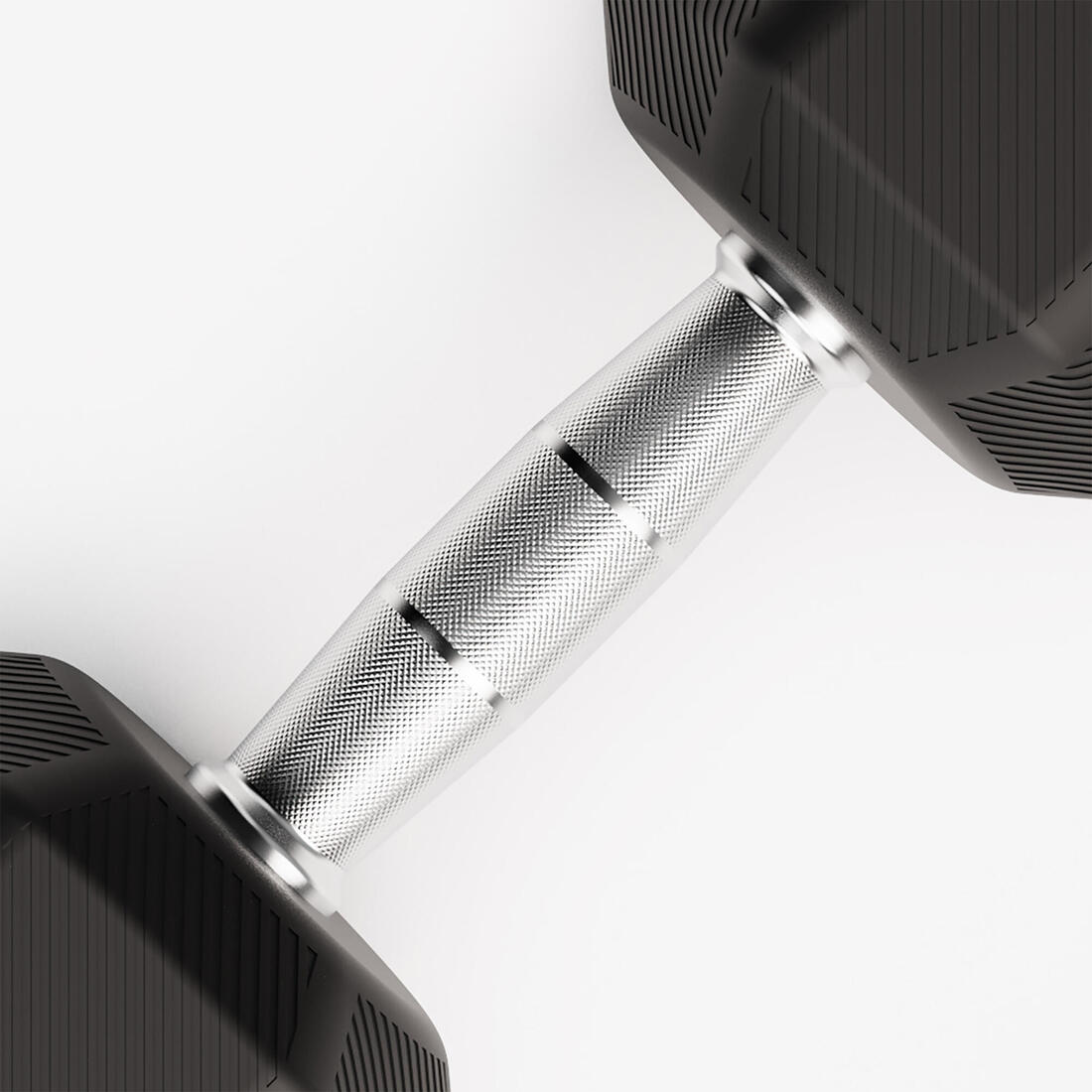 Haltère de crosstraining et musculation Dumbbell hexagonale 10 kg, noir