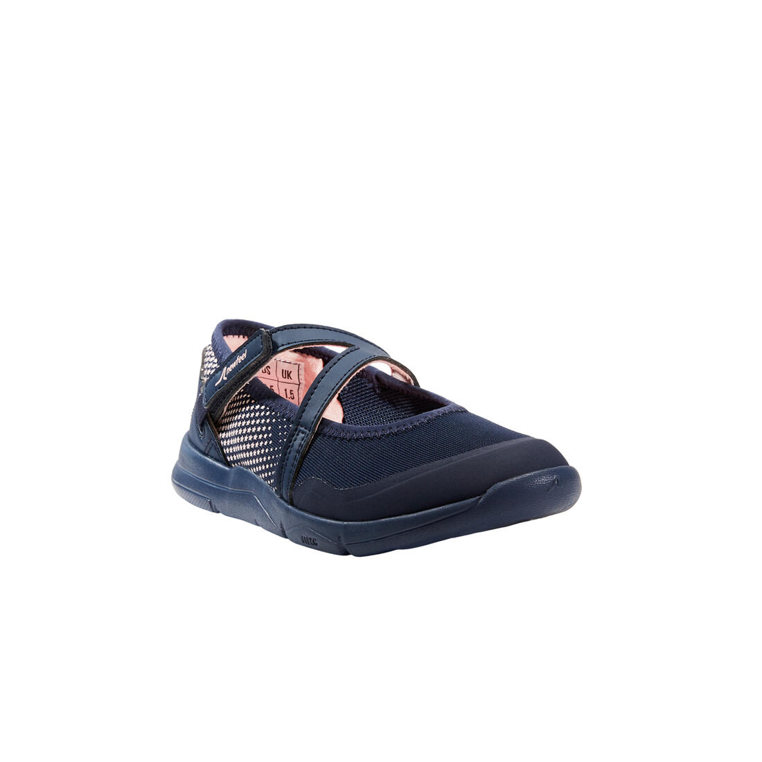Ballerines à scratch enfant - PW 160 BR'EASY JR corail du 28 au 39