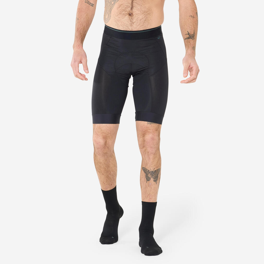 Sous-short vélo confort 500 Homme, Noir – noir fumé