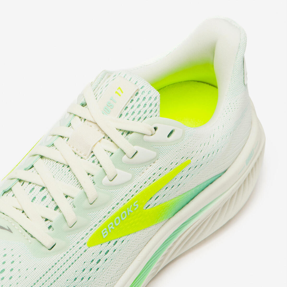 Chaussure de running femme, Brooks Ghost 17 gris orange