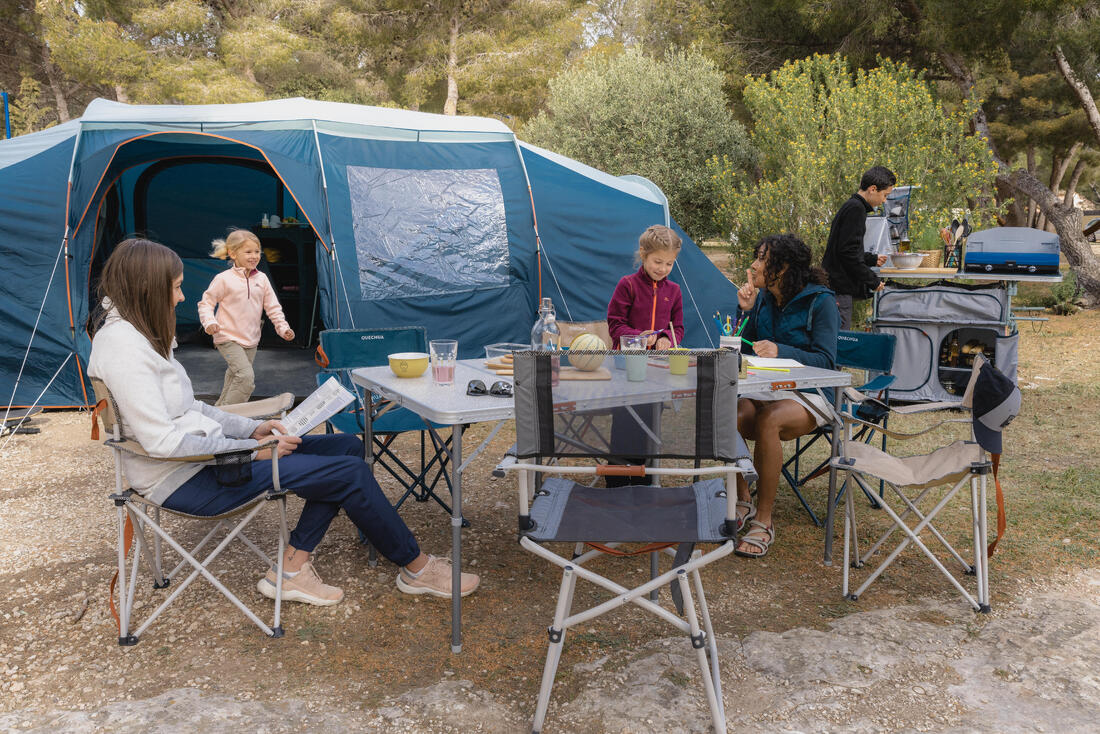 GRANDE TABLE DE CAMPING PLIANTE - 6 À 8 PERSONNES