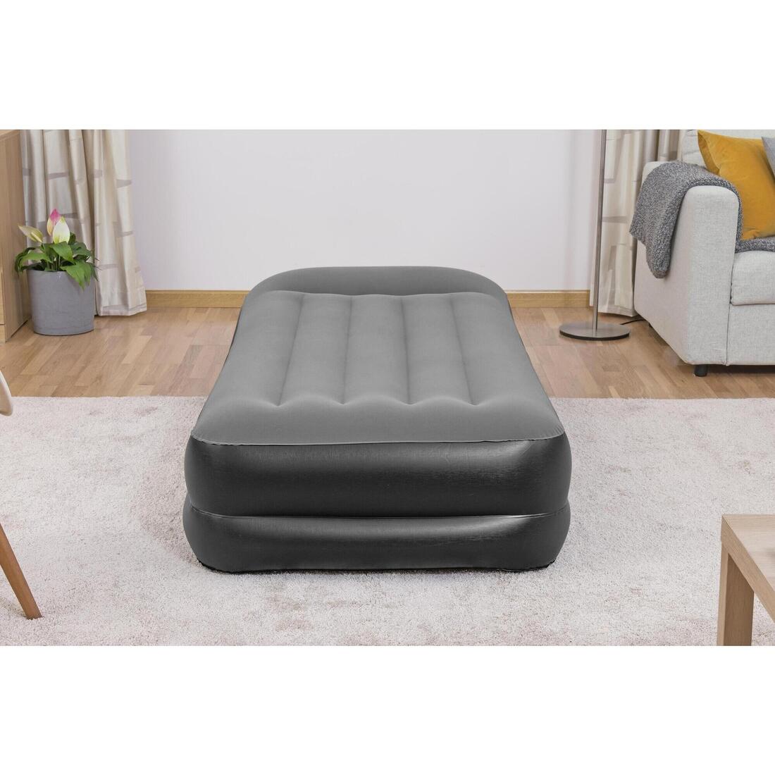 Matelas gonflable haut pour 1 personne, avec pompe électrique intégrée
