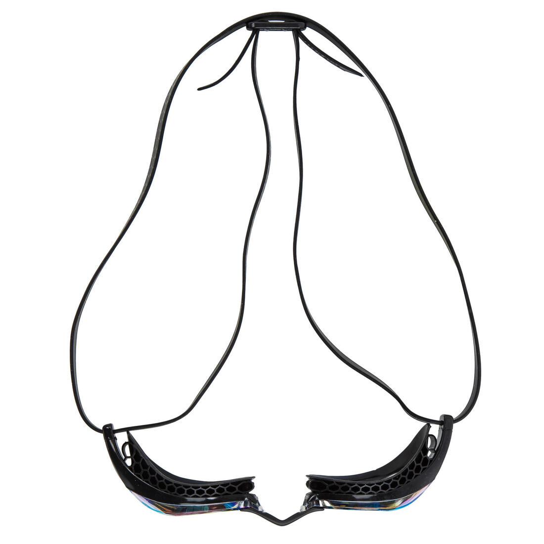 Lunettes de natation Arena Airspeed mirror jaune noir.
