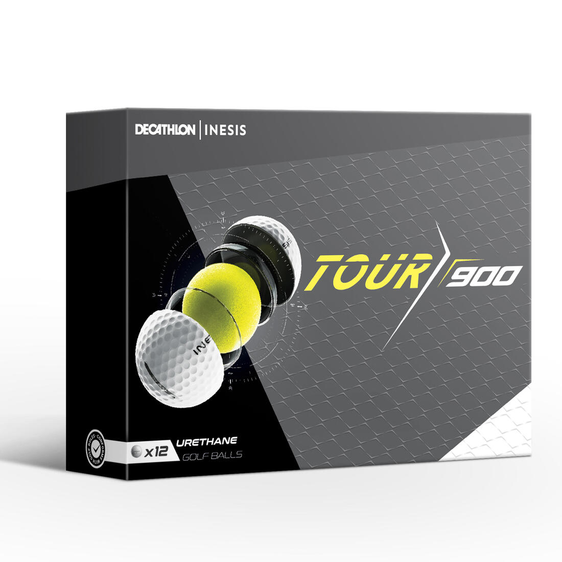 Balles golf x12 - INESIS Tour 900