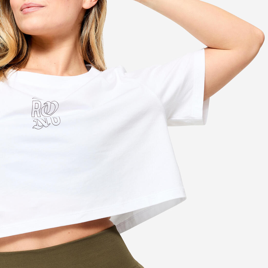 Crop top de musculation coupe ample femme