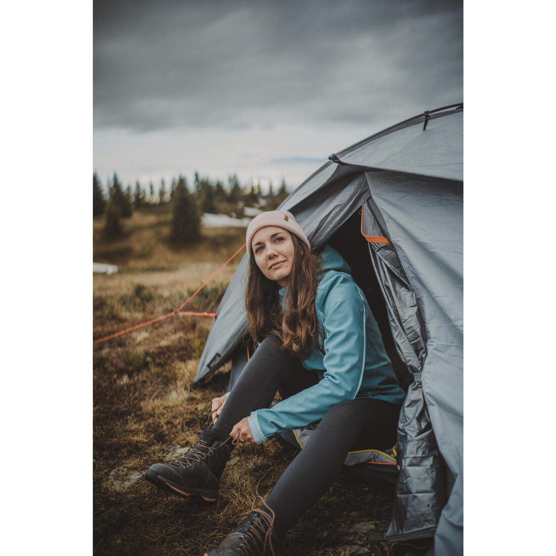 Legging sous-vêtement en laine mérinos de trek montagne Femme - MT500