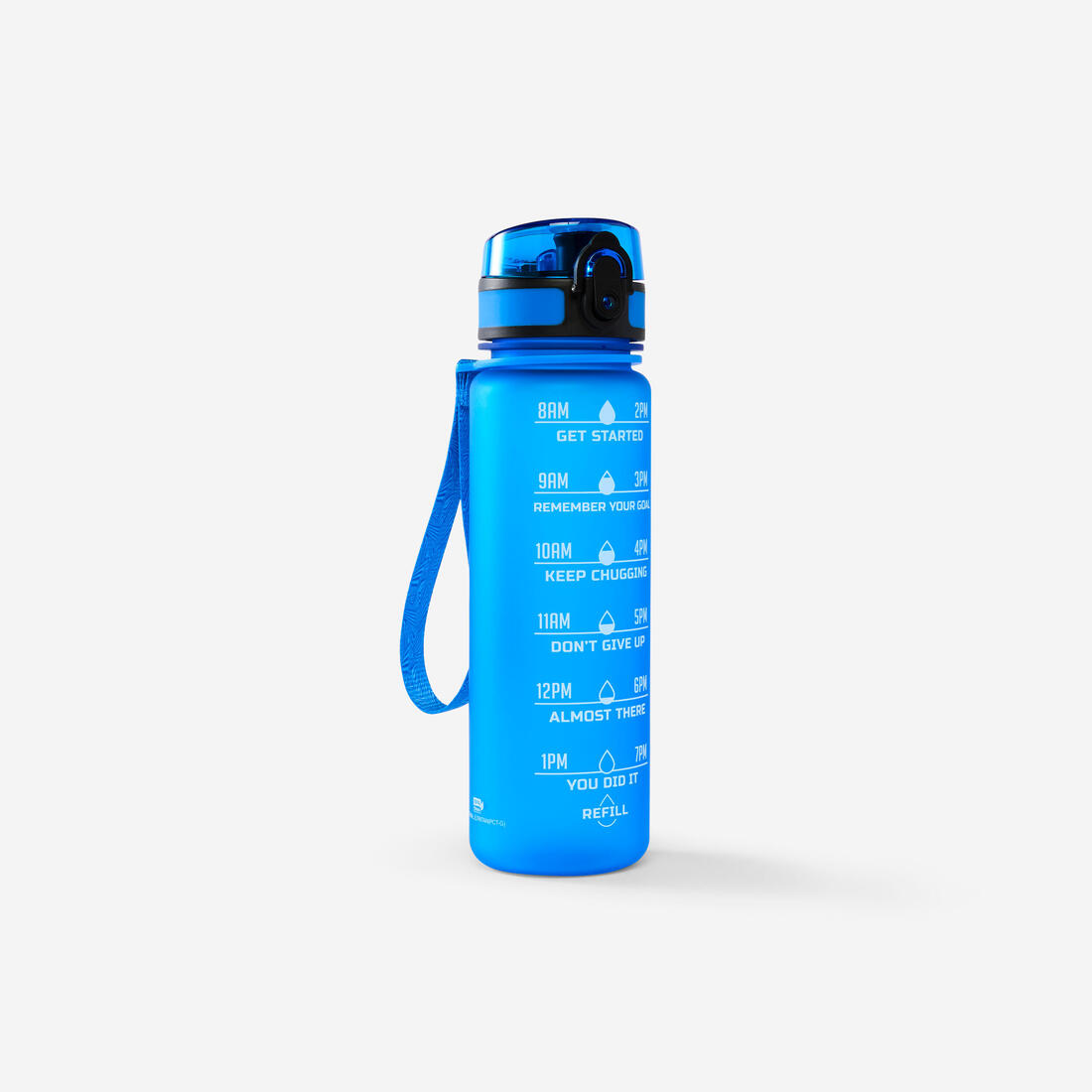 Gourde de fitness motivation 500 ML -  bleu