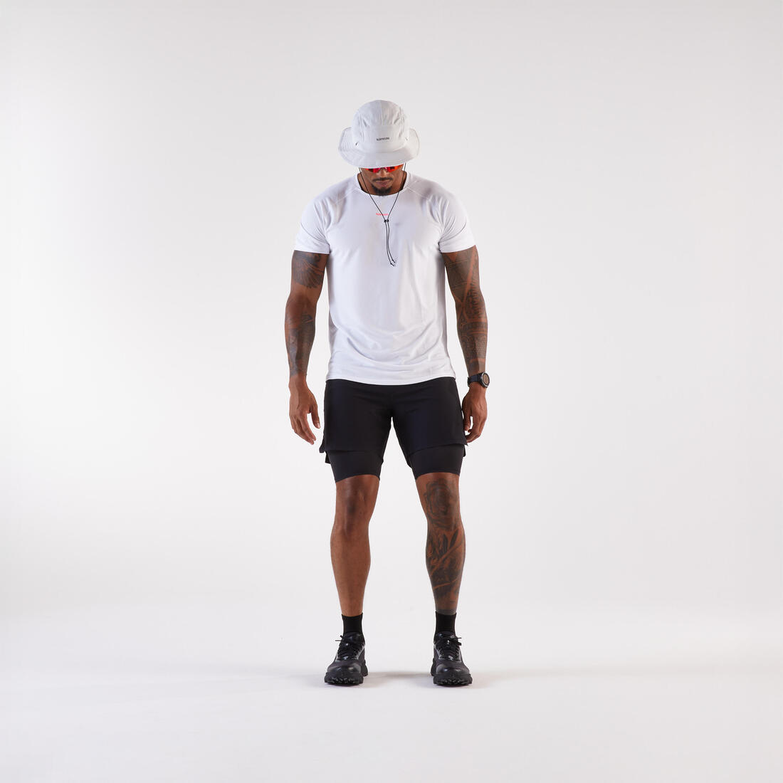 Short 2en1 de running trail longue distance homme - kiprun run ultra 900