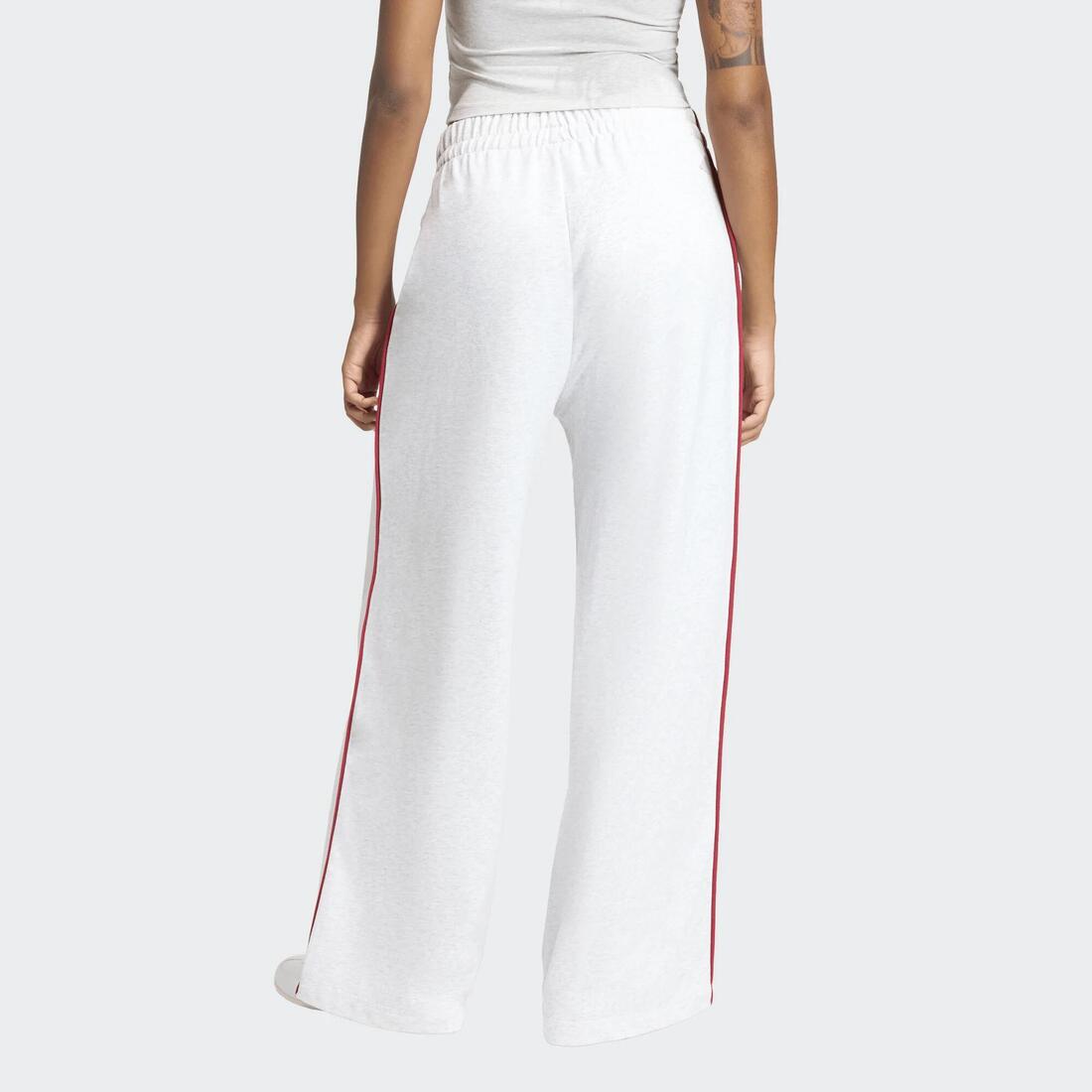 Pantalon droit Adidas, femme, gris