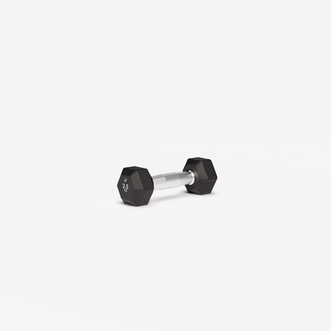 Haltère de crosstraining et musculation Dumbbell hexagonale 2,5 kg, noir