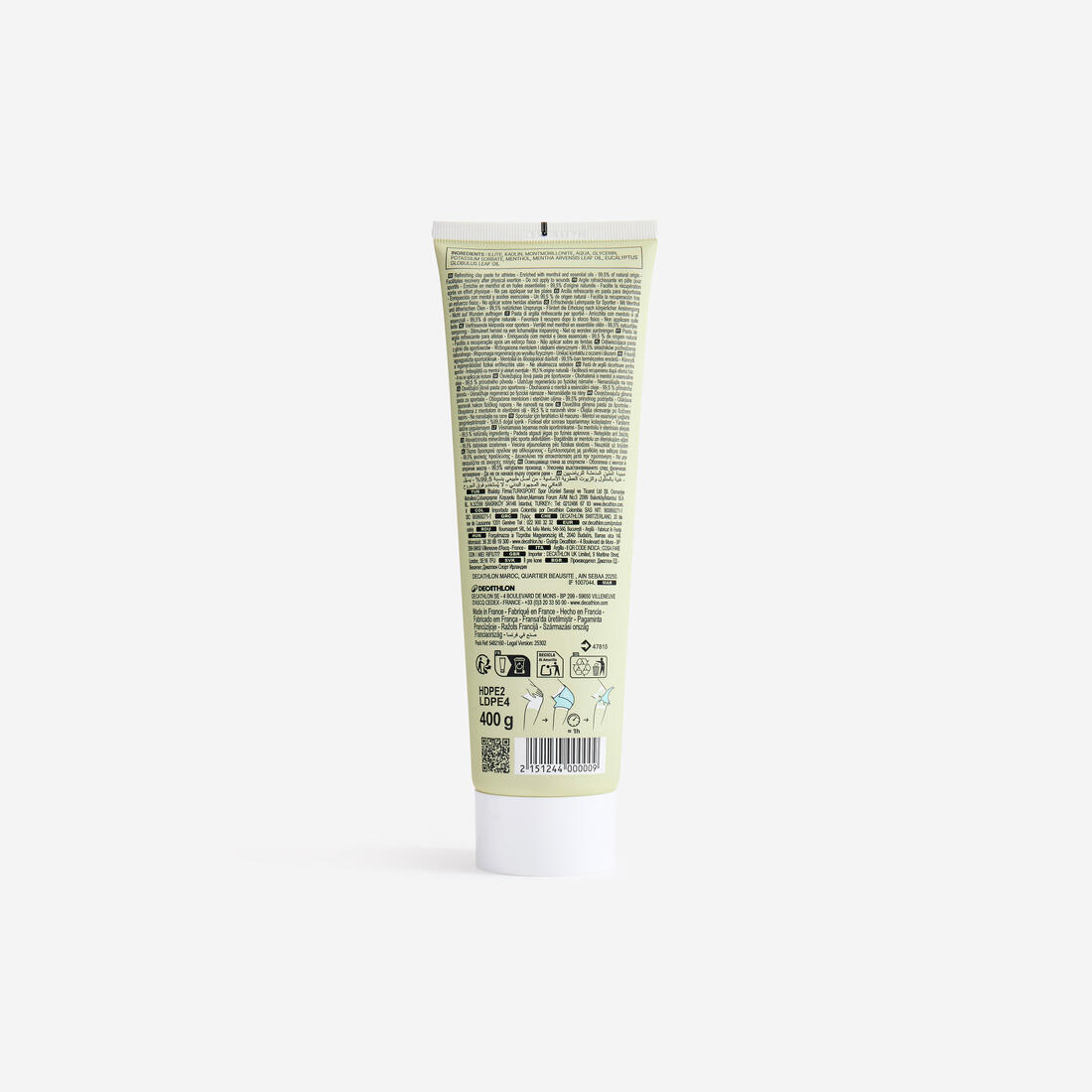 Pâte d'argile verte rafraîchissante 400g