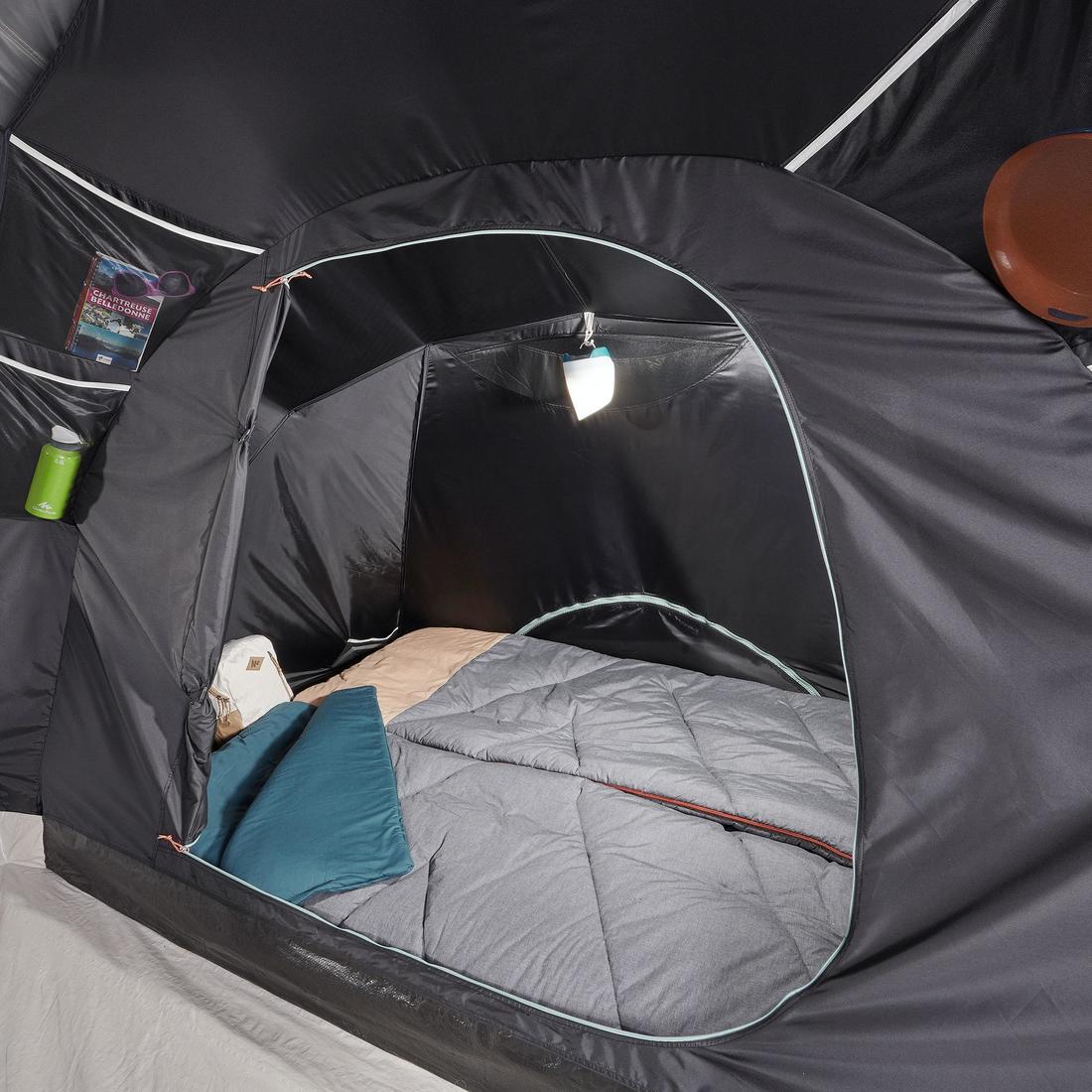 Tente de camping 4 places 2 chambres, Fresh & Black, Arpenaz 4.2