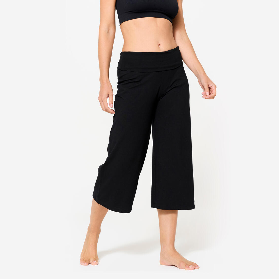 Corsaire de yoga coton  taille haute femme