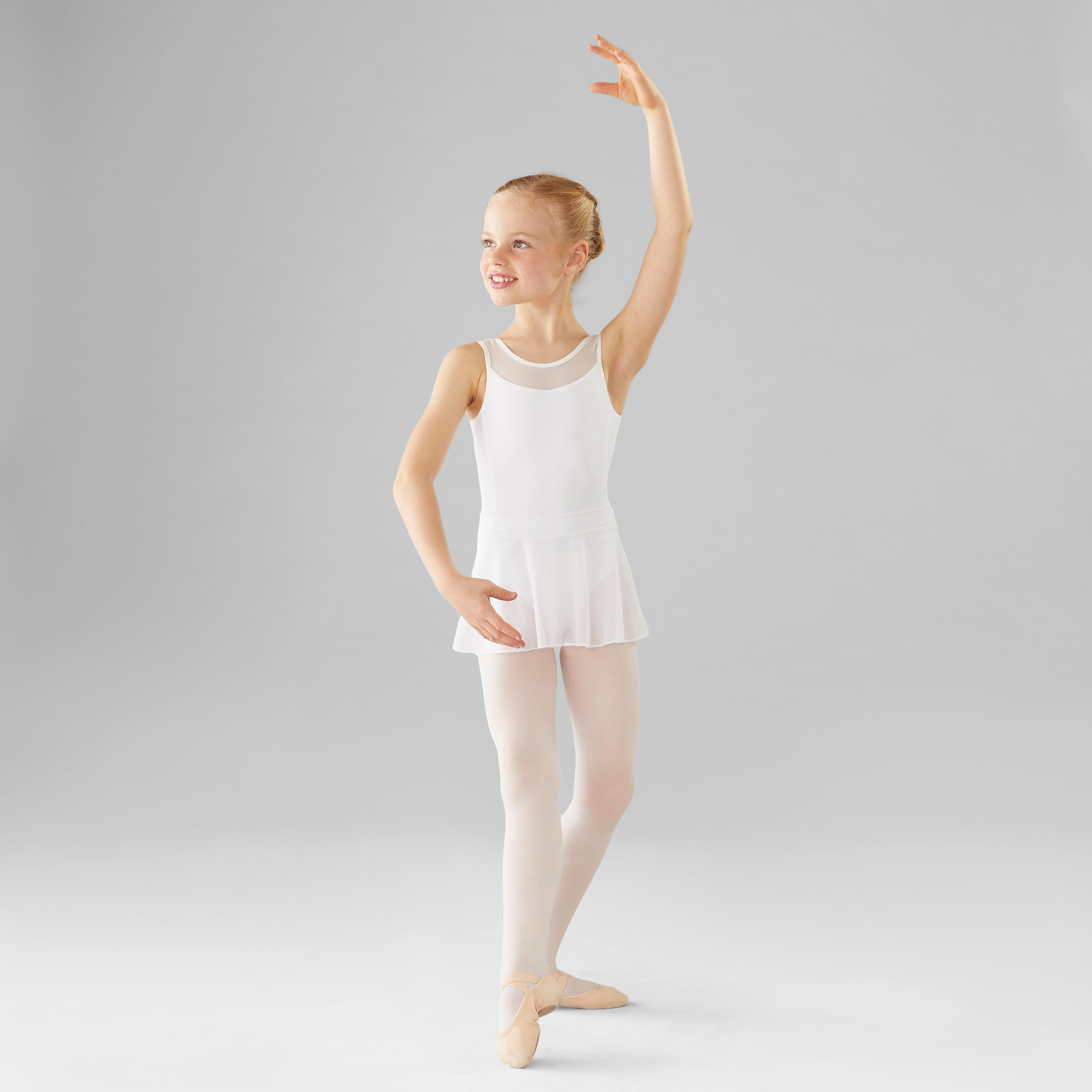 Justaucorps danse classique bi-matière fille
