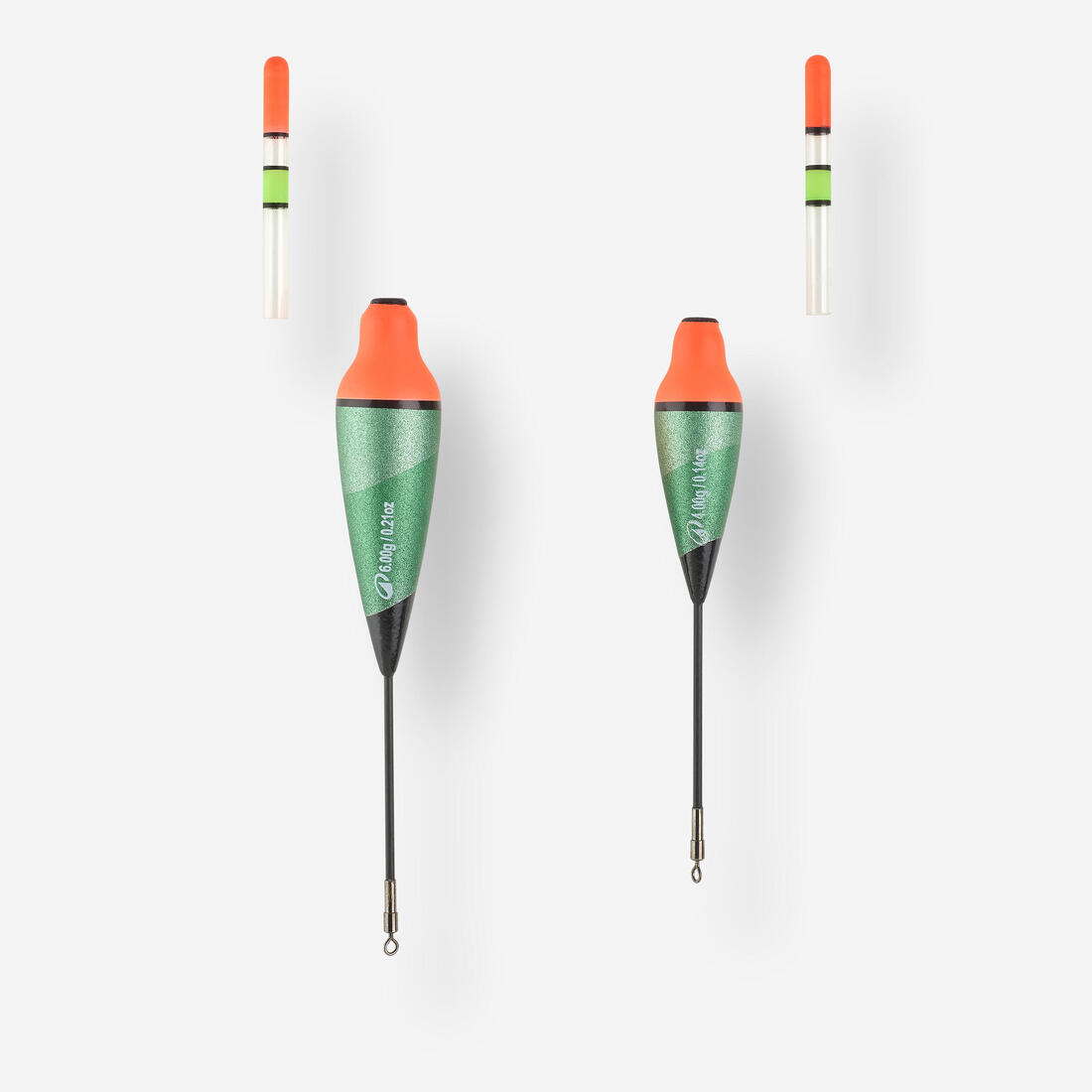 Lot de deux flotteurs coulissants en mousse SF6 4g et 6g