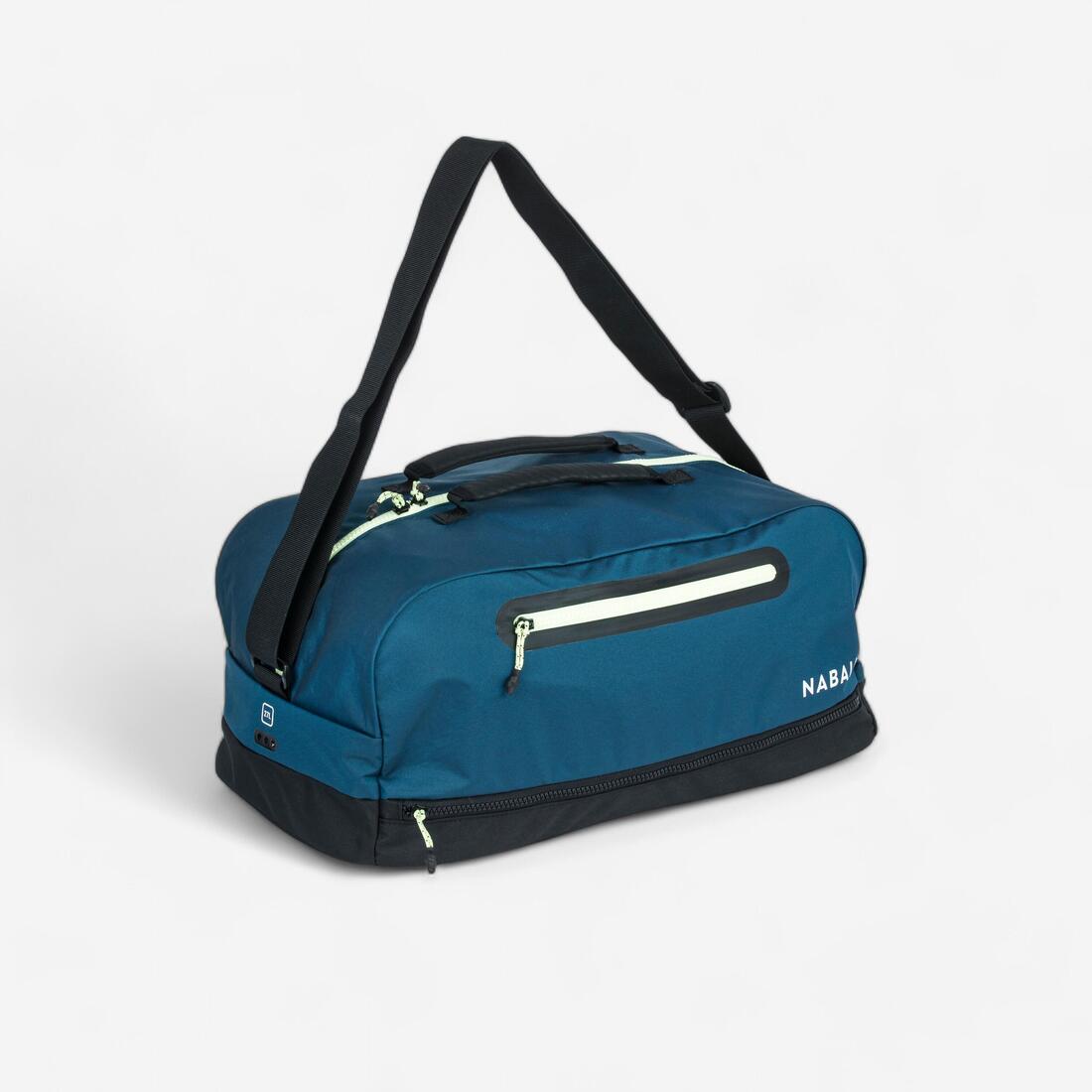 Sac de piscine Duffle bag 27L 3 compartiments, bleu noir – bleu de prusse