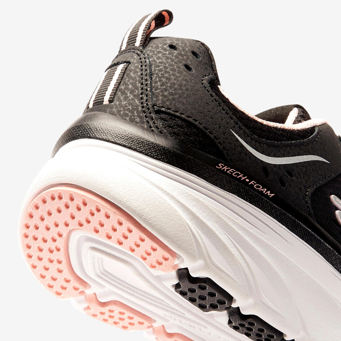 Chaussures marche sportive femme Skechers D'LUX Walker Noir