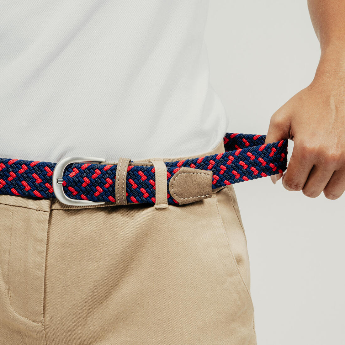 Ceinture golf tressée élastique & extensible