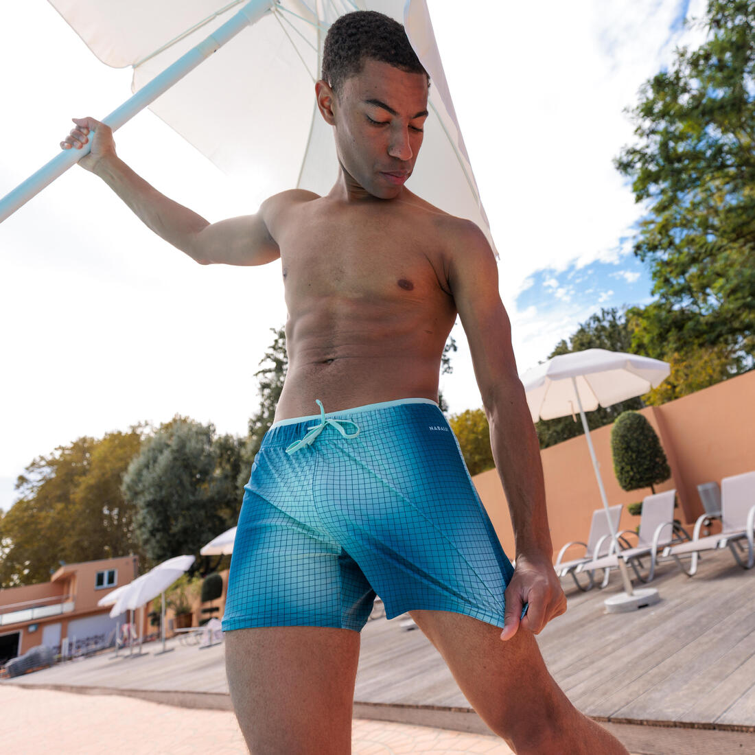 Short de natation homme  100 court  tega