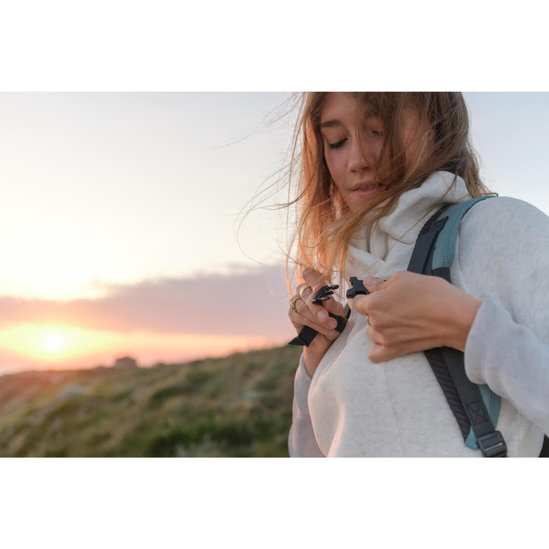 Pull de randonnée nature - NH500 - Femme