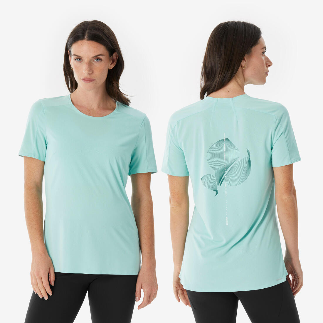 T-shirt de randonnée manches courtes femme, MH500