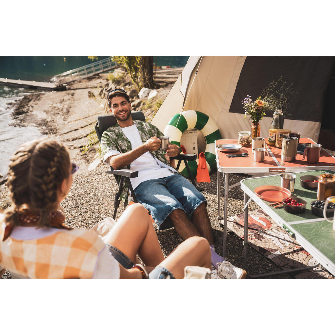 Table de camping pliante, 4 à 6 personnes