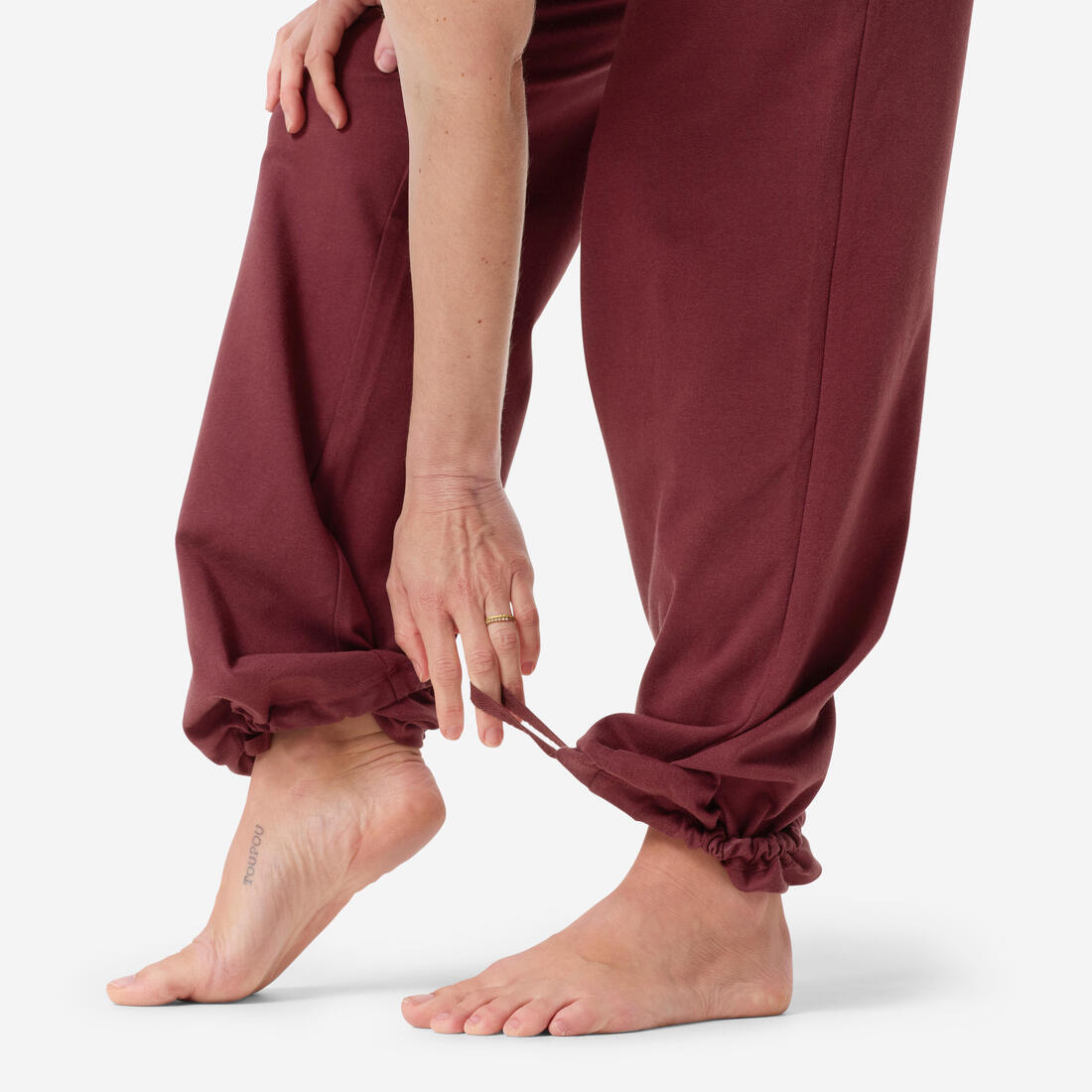 Pantalon de yoga coton  doux taille haute femme