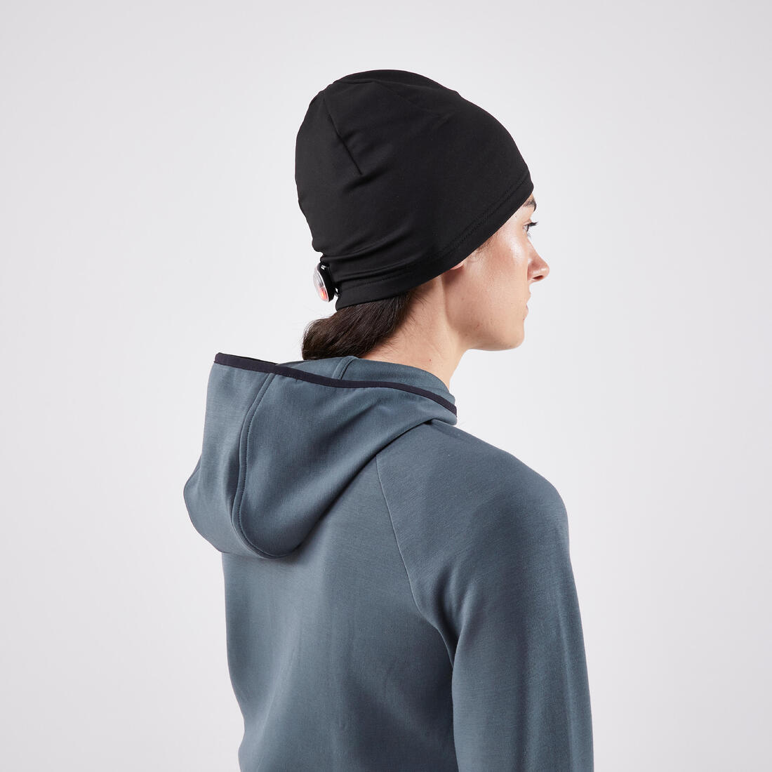 Bonnet running chaud Homme Femme - KIPRUN Warm + gris graph