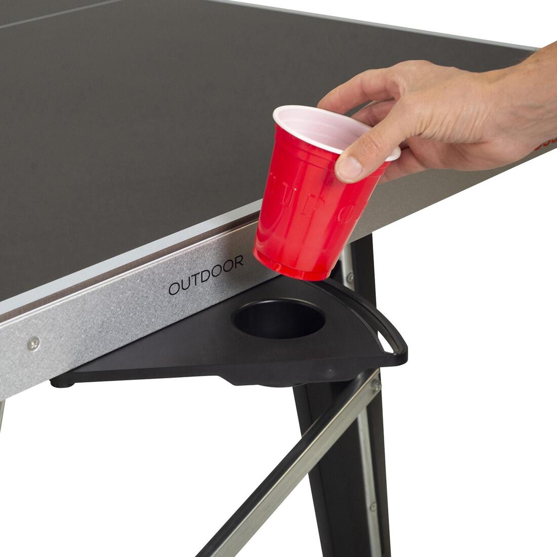 TABLE DE PING PONG EXTÉRIEURE 600X GRISE
