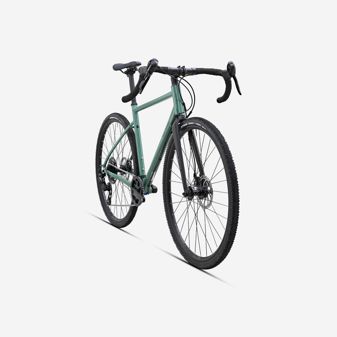 Vélo gravel Microshift Acolyte 1x8v, GRVL AF DISCOVER vert