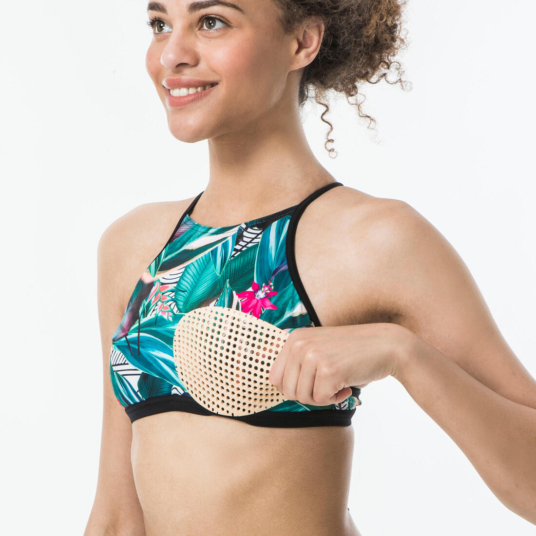 Haut de maillot de bain femme brassière de surf dos dégagé ANDREA KOGA MALDIVES