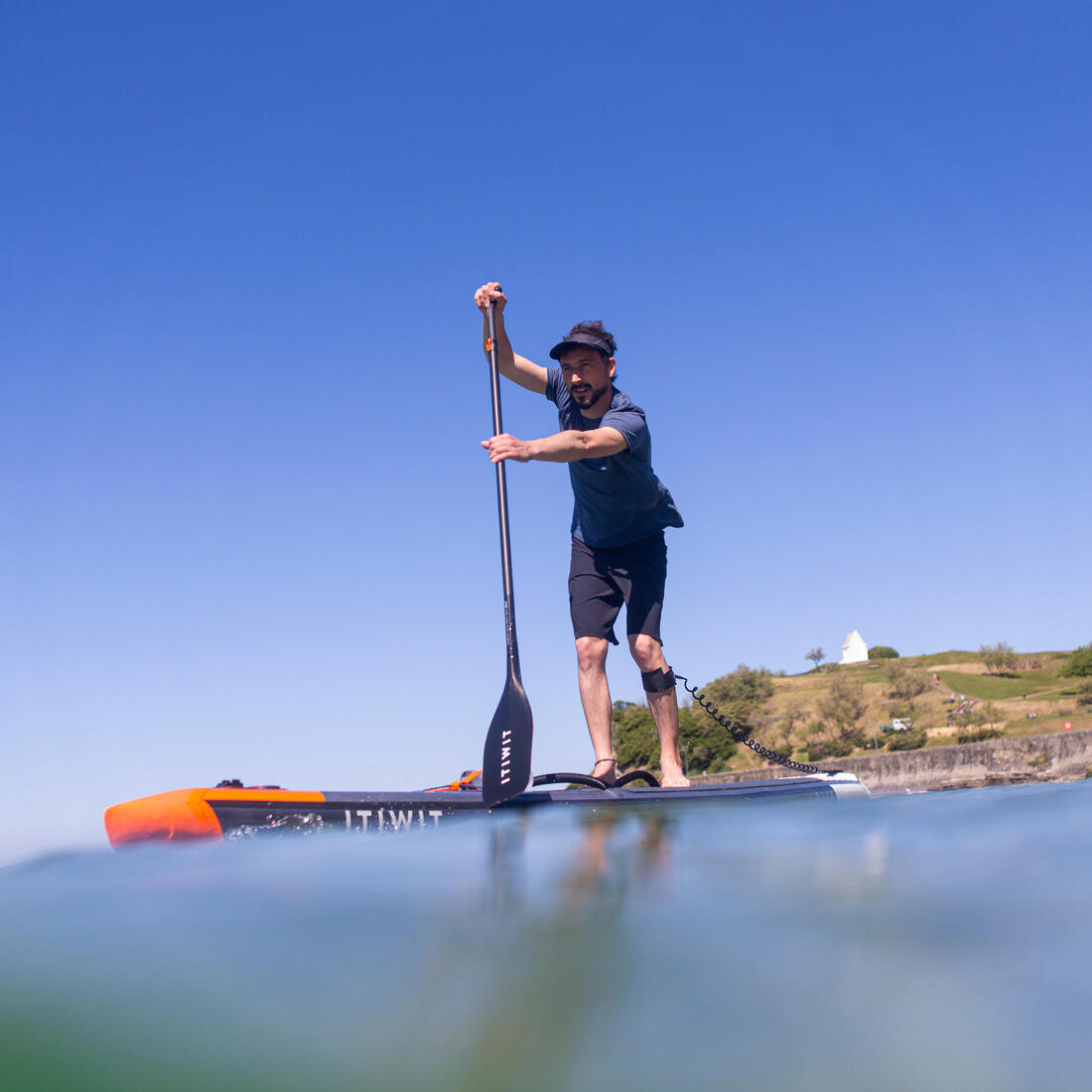 Leash spiral pour stand up paddle de randonnée