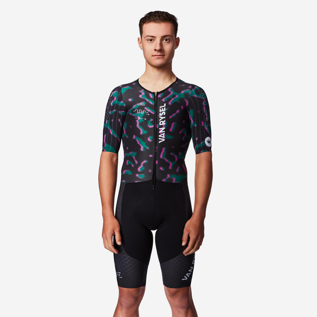 Combinaison de vélo de route aéro homme, RCR-F noir