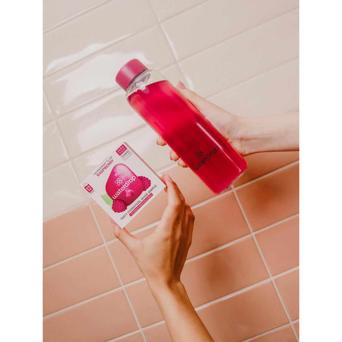 Cubes à diluer extraits naturels framboise, microdrink 12x500ml