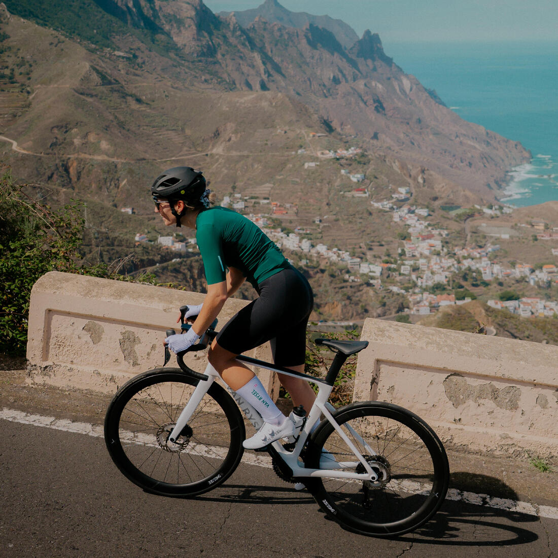 Maillot manches courtes de vélo de route très ajusté unisexe - RCR-R 2