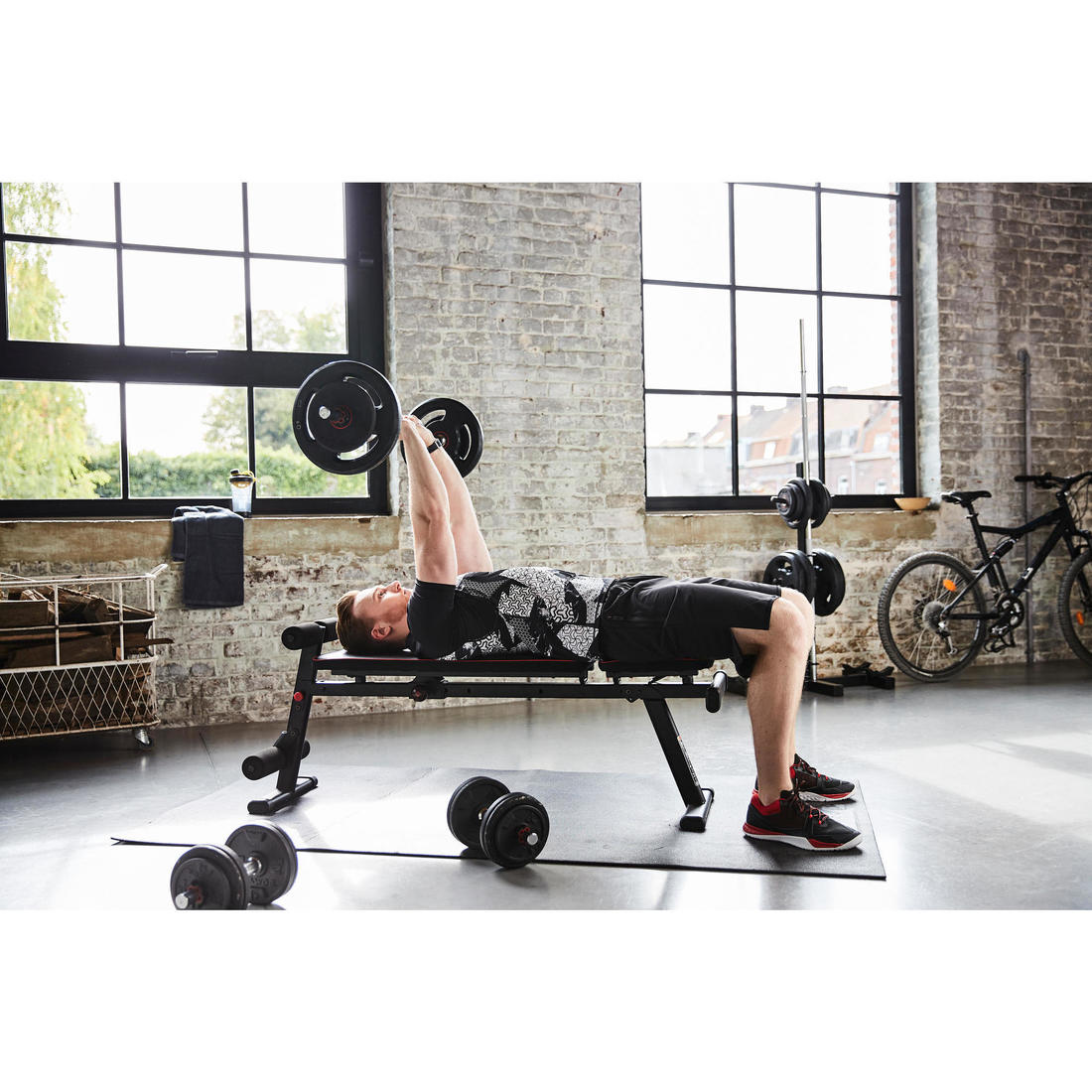Barre de musculation curl 1,20m 28mm