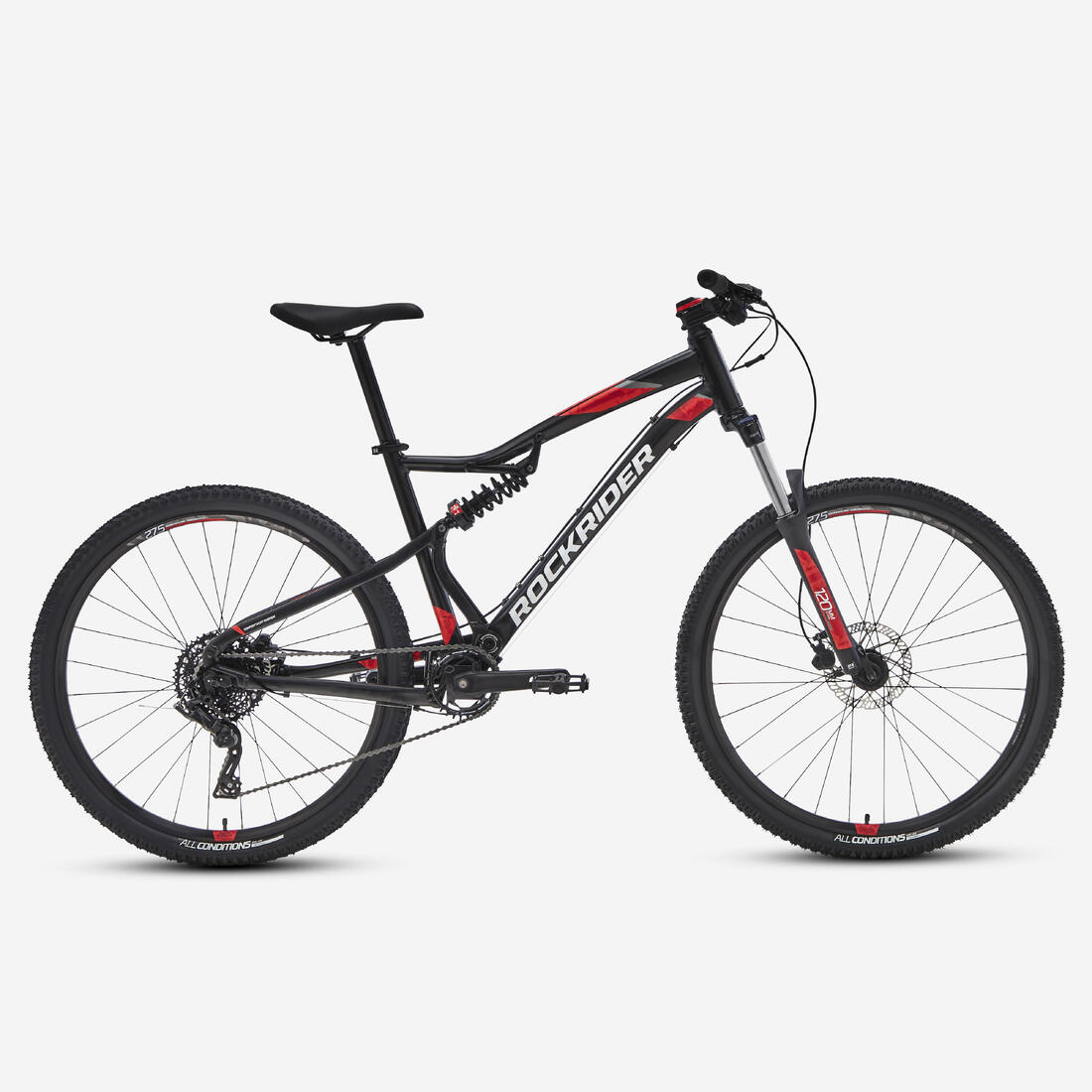 Vélo vtt st 530 s noir rouge 27,5" – noir