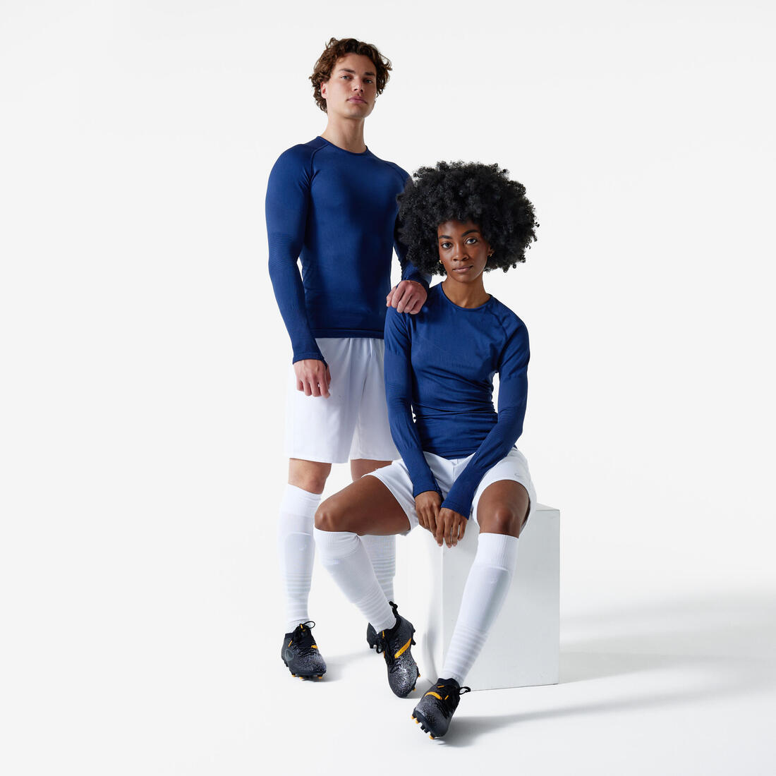Sous-maillot de foot thermique sans-couture manches longues, Keepdry