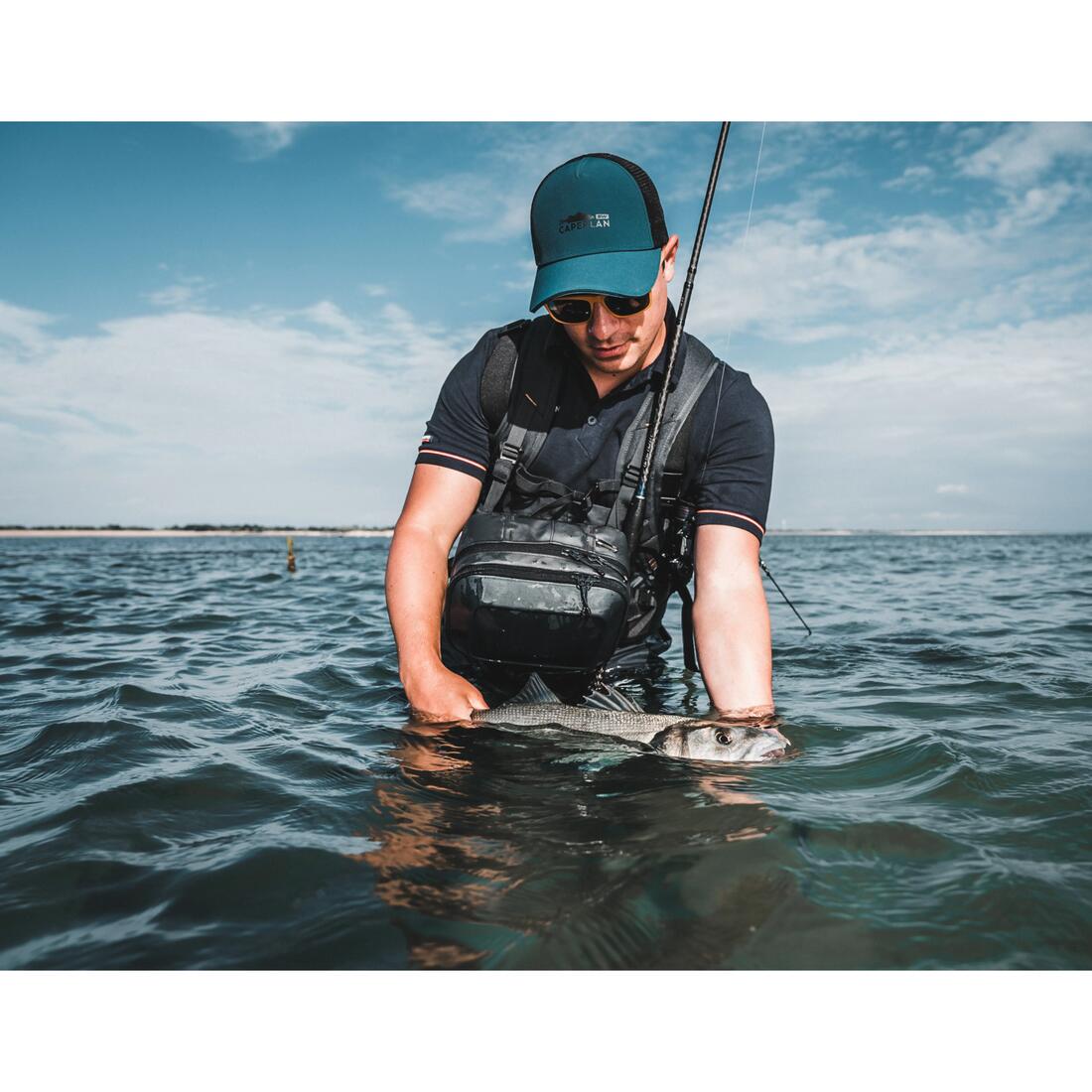Poisson nageur SAXTON 75 F TETE au leurre en mer