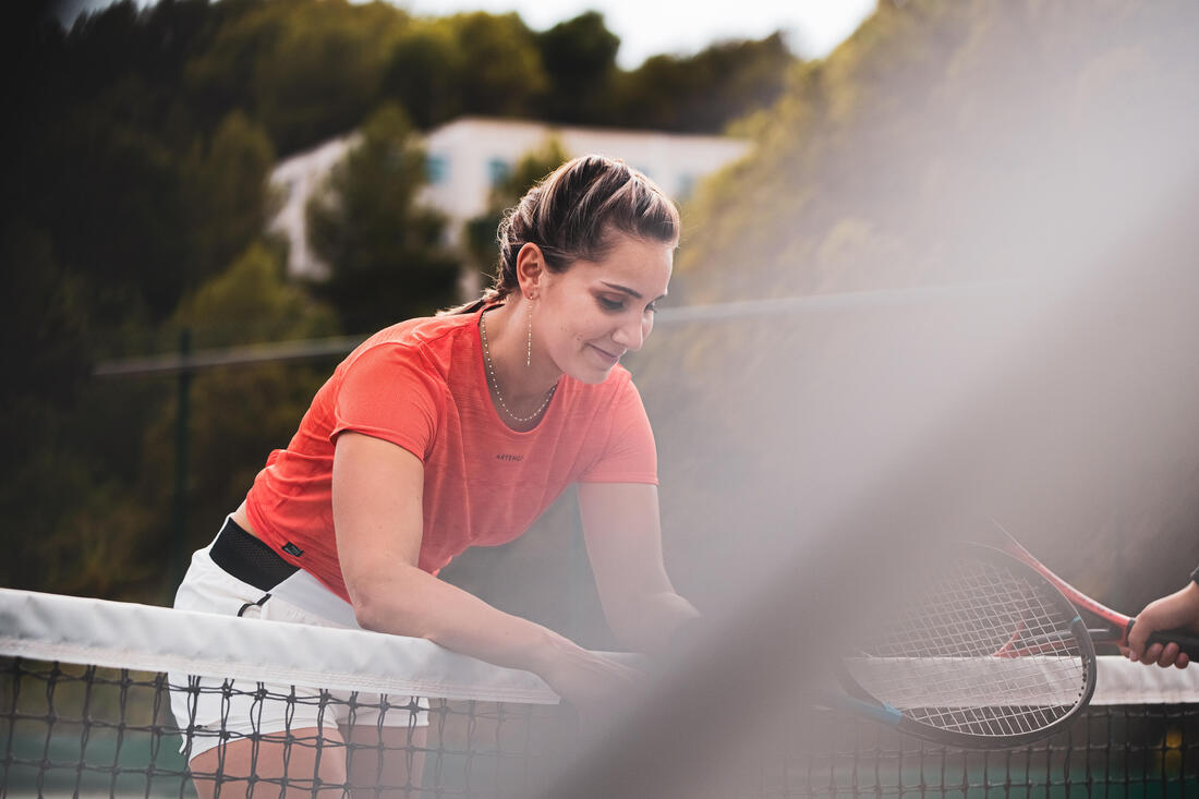 T-shirt tennis light femme - Ultra light 900 corail