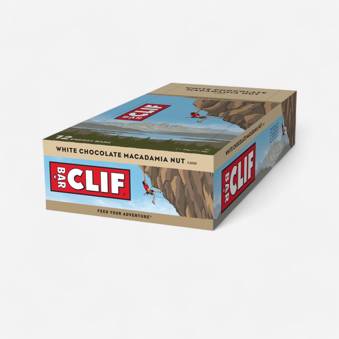 Barre énergétique clif bar chocolat blanc & macadamia 12 x (68 g)