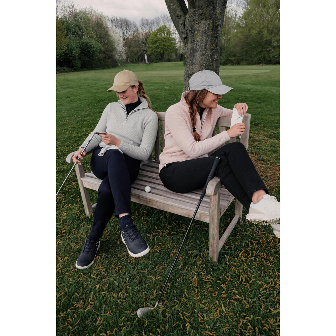 Pull golf 1/2 ZIP Femme - MW500