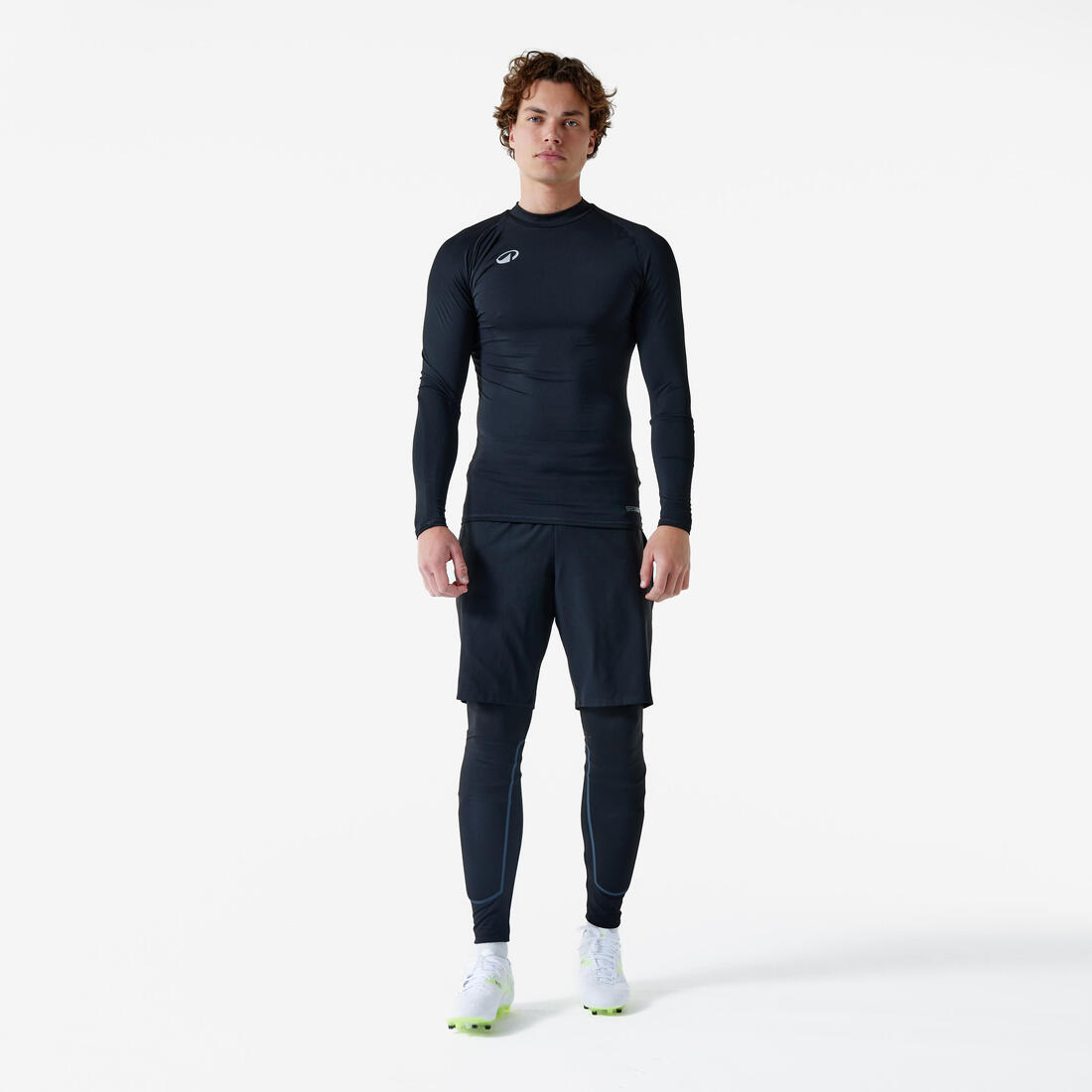Collant de foot thermique mixte Keepconfort 100 noir